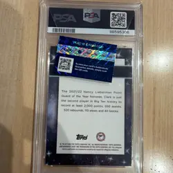 2022 Bowman U Best CAITLIN CLARK #COG19 Constellations of Greatness PSA 10 - Image 2
