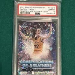 2022 Bowman U Best CAITLIN CLARK #COG19 Constellations of Greatness PSA 10 - Image 3