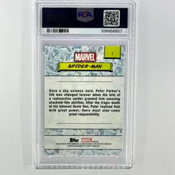 2024 TOPPS CHROME MARVEL SPIDER-MAN PSA 10 GEM MINT - 3 - Image 2