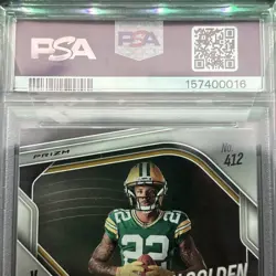 PSA 9 2025 Panini Prizm Rookie Variation Matthew Golden Silver Prizm (RC) Packer - Image 4