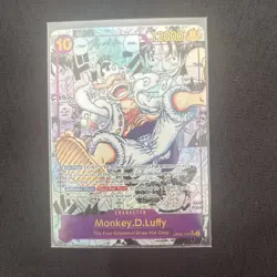 One Piece TCG Monkey.D.Luffy High-quality Manga Alternate Art OP05-119 - Image 1