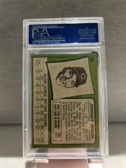 1971 Topps Baseball #250 Johnny Bench PSA 7 Cincinnati Reds - Image 2