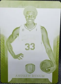 ANDREW BYNUM 2012-13 Panini Gold Standard PRINTING PLATE 1/1 Sixers 76ers Lakers - Image 1