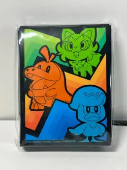 Fuecoco Quaxly Sprigatito Paldea Evolved 65 Count Pokemon TCG Card Sleeves NEW - Image 1