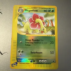 Nintendo Pokemon TCG Meganium 53/165 Expedition Reverse Holo Rare Stage 2 2002 - Image 1