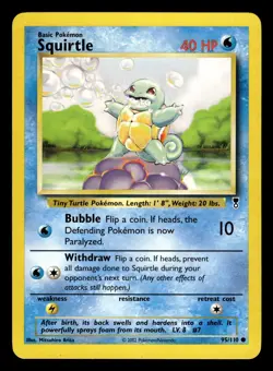 Squirtle 95/110 Common Starter Legendar Collecetion Pokemon Card - 1 - Image 1