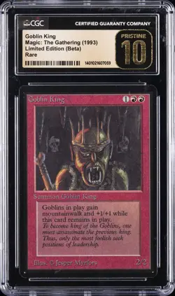 1993 MAGIC THE GATHERING MTG BETA GOBLIN KING CGC 10 PRISTINE - Image 1