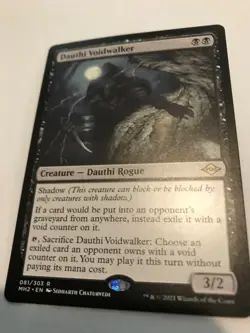 Dauthi Voidwalker : MTG NM Modern Horizons 2 Rare; exile, creature 3/2, Shadow - Image 1