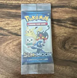 Pokemon TCG Sun & Moon Booster Pack 3 Cards English Pikachu Rowlet Popplio - Image 1