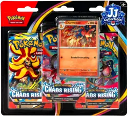 POKEMON TCG MEGA EVOLUTION - CHAOS RISING - 3 PACK BLISTERS: CHARMELEON PROMO - Image 1