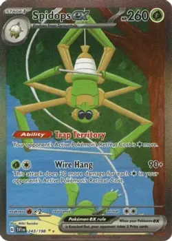 NM-Mint Spidops ex - 243/198 - Special Illustration Rare Pokemon Scarlet & Viole - Image 1