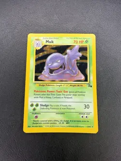 Muk 13/62 - Fossil - Unlimited - Holo Rare - LP - Pokemon WOTC 1999 VINTAGE TCG - Image 1