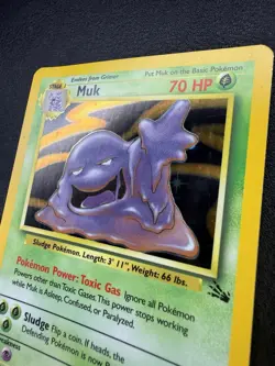 Muk 13/62 - Fossil - Unlimited - Holo Rare - LP - Pokemon WOTC 1999 VINTAGE TCG - Image 4