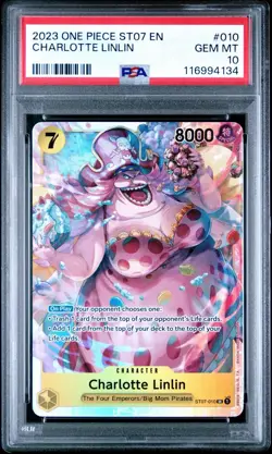 PSA 10 CHARLOTTE LINLIN ONE PIECE STARTER DECK ST07-010 BIG MOM PIRATES - Image 1