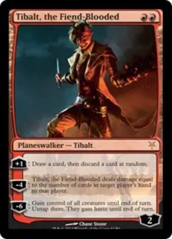 1x Tibalt, the Fiend-Blooded - Foil Light Play, English Duel Decks: Sorin vs Tib - Image 1