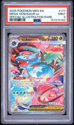 PSA 9 MEGA VENUSAUR EX 177/132 SIR MEGA EVOLUTION BASE POKEMON 🍃 - Image 1