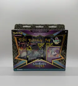 Pokemon Shining Fates Factory Sealed Polteageist Mad Party Pin Collection Box - Image 1