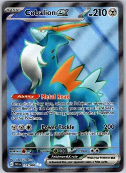 Cobalion ex 103/086 Ultra Rare Chaos Rising Near Mint - Image 1