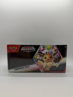 Pokemon TCG Scarlet & Violet Prismatic Evolutions Factory Sealed Surprise Box - Image 1
