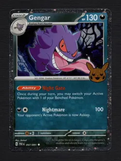 Pokemon TCG: Gengar 057/091 Cosmos Holo Trick or Trade 2024 NM 👻👻👻 - Image 1