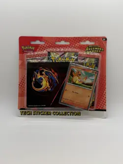 Pokemon TCG Ascended Heroes Factory Sealed 3-Pack Tech Sticker Collection - Image 1