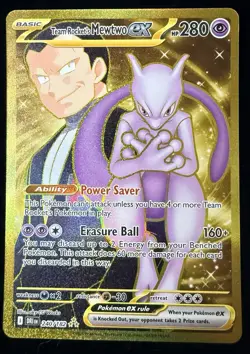 Pokemon TCG Team Rocket's Mewtwo EX #240/182 Hyper Rare SV: Destined Rivals - Image 1