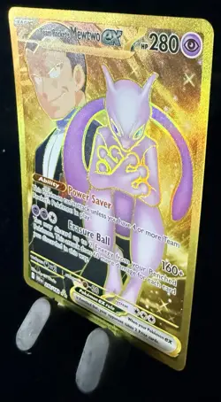 Pokemon TCG Team Rocket's Mewtwo EX #240/182 Hyper Rare SV: Destined Rivals - Image 4