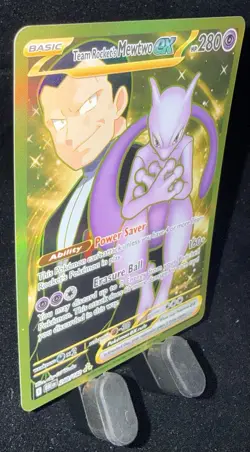 Pokemon TCG Team Rocket's Mewtwo EX #240/182 Hyper Rare SV: Destined Rivals - Image 5