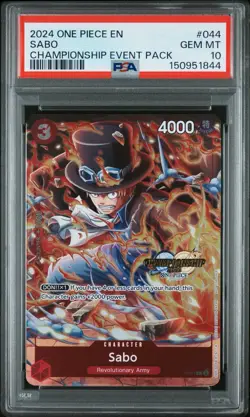 2024 ONE PIECE CHAMPIONSHIP 2024 EVENT PACK #044 SABO PSA 10 - Image 1