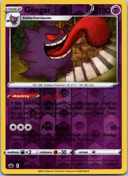 Pokemon Gengar 057/198 Chilling Reign R Holo - Image 1