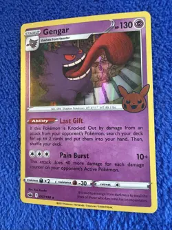 * Gengar 057/198 Pokemon Chilling Reign Line Holo Stamped Variant NM A - Image 3