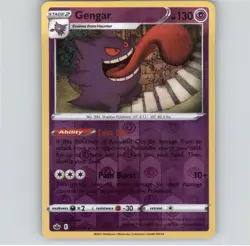 Pokemon Gengar 057/198 Reverse Holo Chilling Reign - Image 1