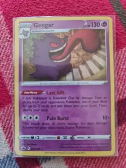 Pokemon Card Gengar 057/198 Chilling Reign Holo Rare Near Mint - Image 1