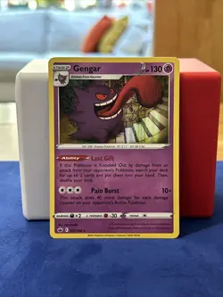 Pokemon Gengar TCG Holo Rare Card Chilling Reign 057/198 - Image 1
