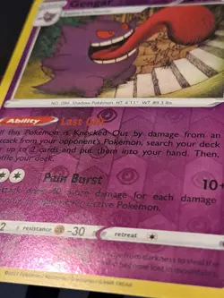 Gengar Reverse Holo Rare 057/198 - Chilling Reign SWSH Pokemon TCG - Scratches - Image 3