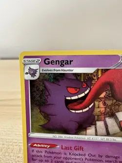 Pokemon Cards Gengar 057/198 Pikachu Stamped Trick Or Treat Holo Chilling Reign - Image 2