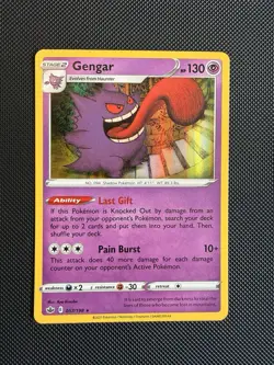 Pokemon Gengar TCG Holo Rare Card Chilling Reign 057/198 Near Mint - Image 1