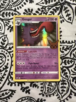 Pokemon TCG Gengar Chilling Reign 057/198 Reverse Holo Holo Rare - Image 1