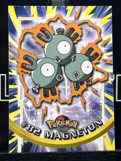 Magneton #82 1998 Topps Pokemon TV Animation Edition Blue Logo Pokemon Card - Image 3