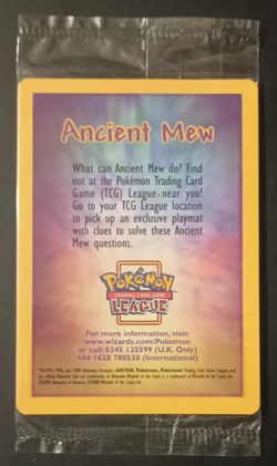 Pokemon Ancient Mew Holo TCG Card 2000 Movie Promo Sealed & Unopened - Image 1