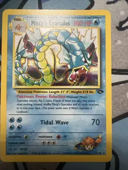 Pokemon TCG Misty's Gyarados Holo Rare Gym Challenge 13/132 Unlimited Edition - Image 1