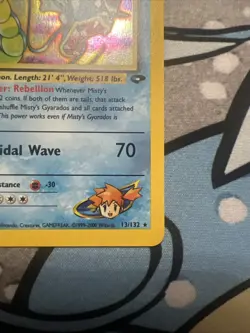 Pokemon TCG Misty's Gyarados Holo Rare Gym Challenge 13/132 Unlimited Edition - Image 4