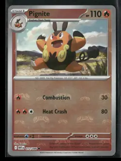 Pignite (Master Ball Pattern) 012/086 Common White Flare Pokemon NM/M - Image 1