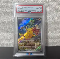 Pikachu Promo PSA 10 Scarlet & Violet 001/SV-P Pokemon Card - Image 2