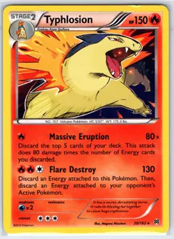 Typhlosion 20/162 Holo Rare BREAKthrough Pokemon Holo Near Mint - Image 1