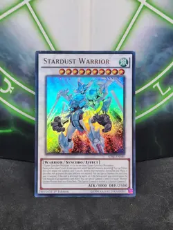 Yugioh Stardust Warrior SDSE-EN040 Ultra Rare 1st Edition NM - Image 1