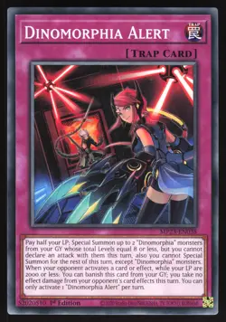 Dinomorphia Alert - MP23-EN038 - Common - 1st Edition Yugioh - Image 1