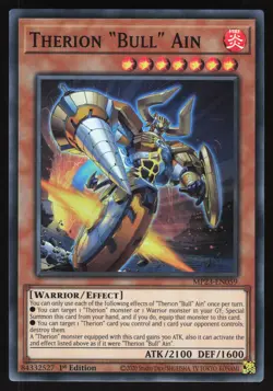 Therion "Bull" Ain - MP23-EN059 - Super Rare - 1st Edition Yugioh - Image 1