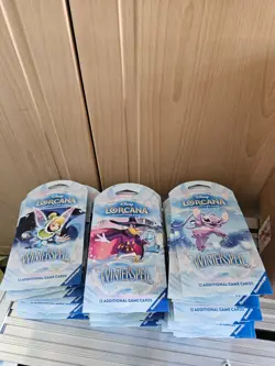 Disney lorcana TCG winterspell sleeved booster packs - Image 3