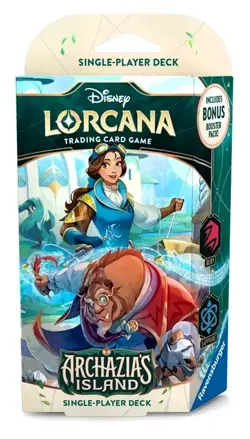 Disney Lorcana TCG Archazias Island Starter Deck Belle and Beast - Image 1